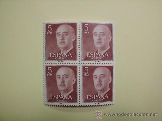 Sellos: Franco. Ed. 1160. Bloque de 4 - Foto 1