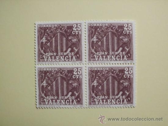 Sellos: Plan sur de Valencia. Escudo. Bloque 4. Ed. 10 - Foto 1