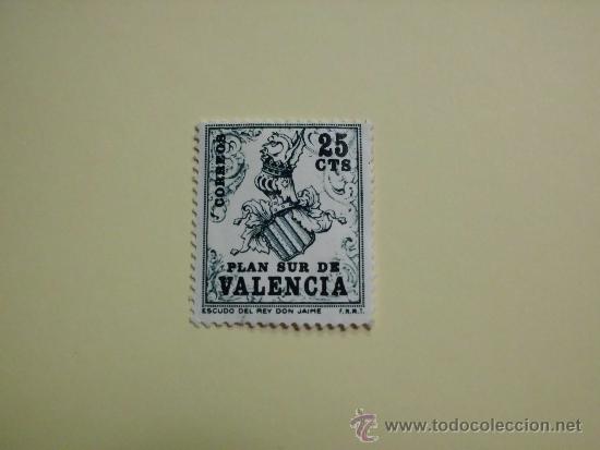 Sellos: Plan sur de Valencia. Escudo. Ed. 1. 1963 - Foto 1