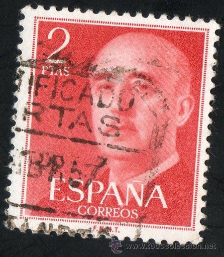Sellos: 1157 2 ptas General Franco - Foto 1