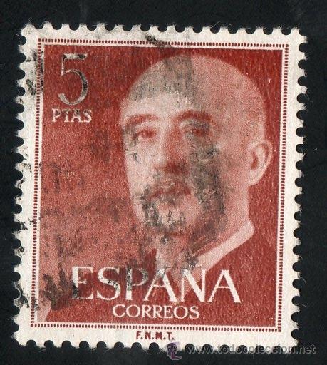 Sellos: 1160 5 ptas General Franco - Foto 1