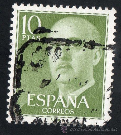 Sellos: 1163 10 ptas Genral Franco - Foto 1