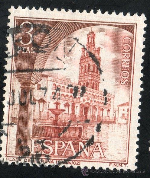 Sellos: 2131 3 ptas Plaza de Llerena Badajoz - Foto 1