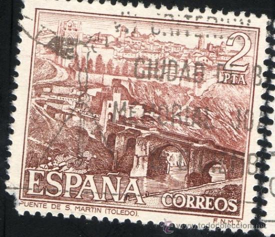 Sellos: 2267 Puente de San Mart&iacute;n (Toledo) - Foto 1