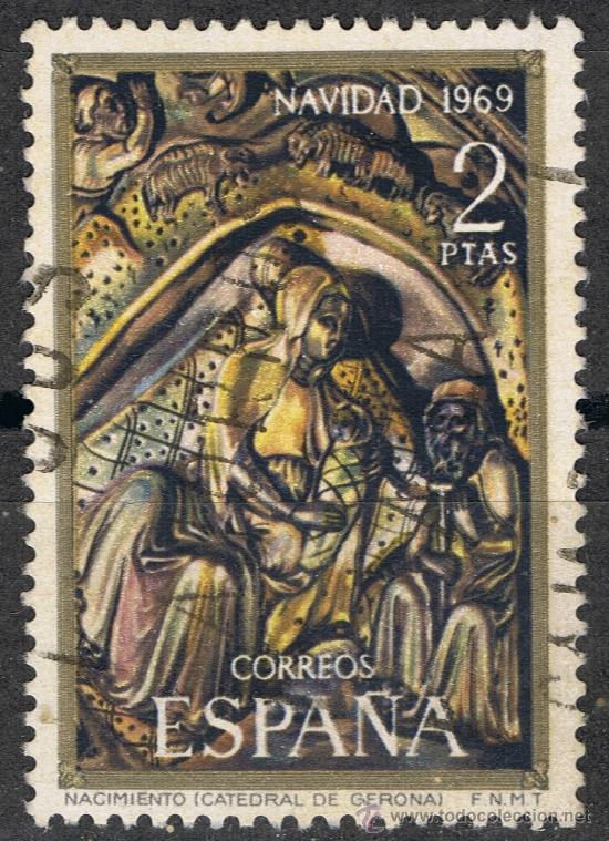 Sellos: 1945 2 ptas Nacimiento / Navidad. - Foto 1