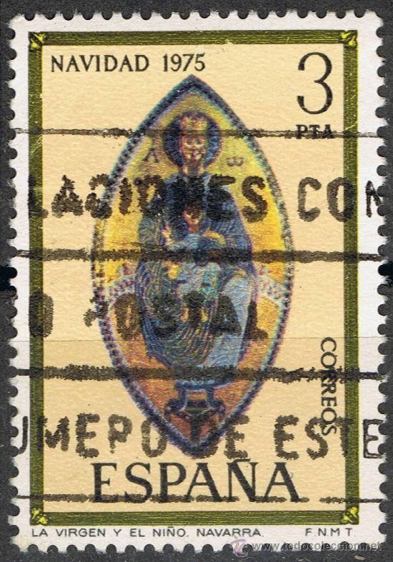 Sellos: 1300 3 PTA LA VIRGEN Y EL NI&Ntilde;O / NAVIDAD - Foto 1