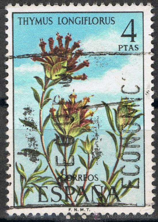 Sellos: 2222 4 ptas Thymus Logiflorus / flora - Foto 1
