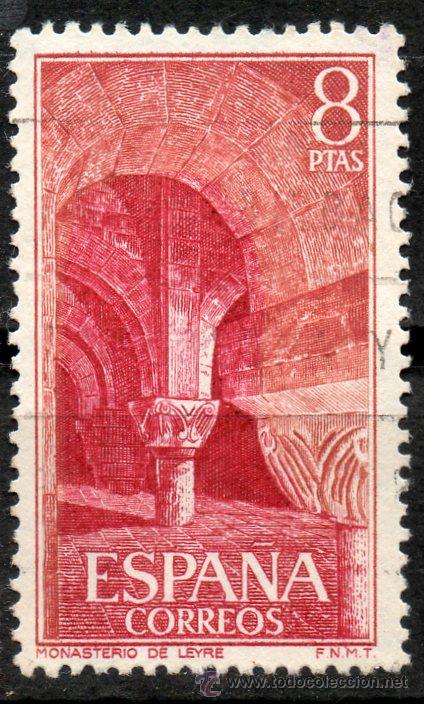 Sellos: 2230 / 8 ptas Capiteles / Monasterio de Leyre. - Foto 1