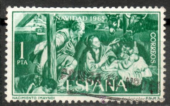 Sellos: 1692 / 1 pta Nacimiento, Mayno / Navidad. - Foto 1