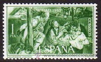 Sellos: ESPA&Ntilde;A 1965 - NAVIDAD - EDIFIL 1692** - Foto 1
