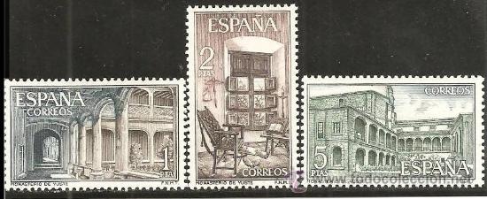 Sellos: ESPA&Ntilde;A 1965 - MONASTERIO DE YUSTE - EDIFIL 1686/1688** - Foto 1