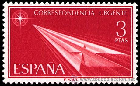Sellos: ESPA&Ntilde;A 1965 - URGENTE - EDIFIL 1671** - Foto 1