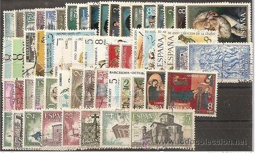 Sellos: ESPA&Ntilde;A 1971 A&Ntilde;O COMPLETO USADO - Foto 1