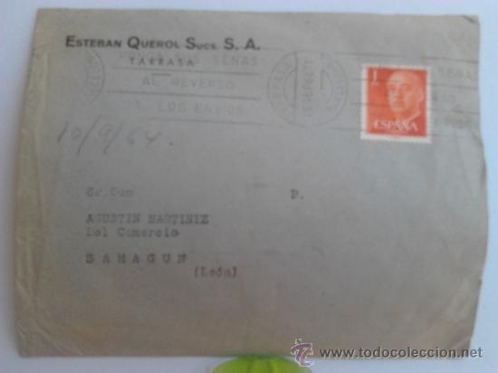 Sellos: Carta comercial detras sello 64 - Foto 1