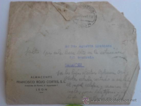 Sellos: Carta de publicidad ,Leon del 55 - Foto 1