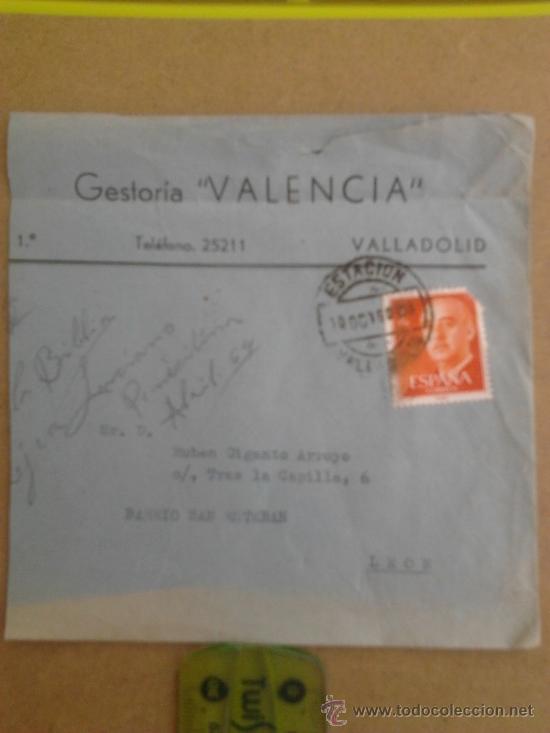Sellos: Carta con publicidad de Valladolid del 60 - Foto 1