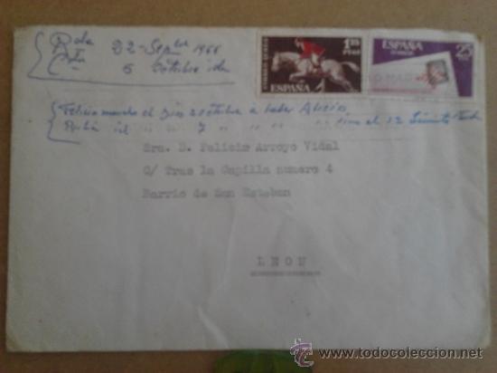 Sellos: Carta creo Leon - Foto 1