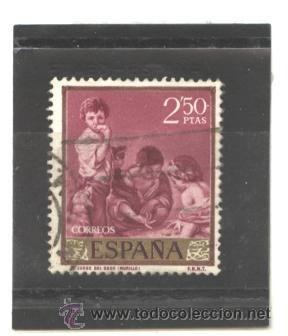 Sellos: ESPA&Ntilde;A 1960 - EDIFIL NRO. 1277 - BARTOLOME E. MURILLO  - USADO - Foto 1