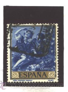 Sellos: ESPA&Ntilde;A 1960 - EDIFIL NRO. 1278 - BARTOLOME E. MURILLO  - USADO - Foto 1