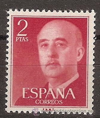 Sellos: ESPA&Ntilde;A SEGUNDO CENTENARIO N&ordm; 1157 ** 2P ROJO FRANCO - Foto 1