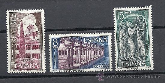 Sellos: ESPA&Ntilde;A 1973, EDIFIL. N&ordm; 2159/2161**, MONASTERIO DE SILOS - Foto 1