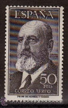 Sellos: ESPA&Ntilde;A SEGUNDO CENTENARIO N&ordm; 1165 ** 50P MULTICOLOR TORRES QUEVEDO - Foto 1