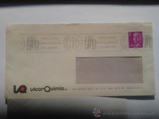Sellos: Carta de Barcelona 75 con publicidad - Foto 1