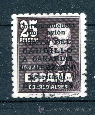 Sellos: Edifil 1090. Caudillo a Canarias. Matasellado - Foto 1