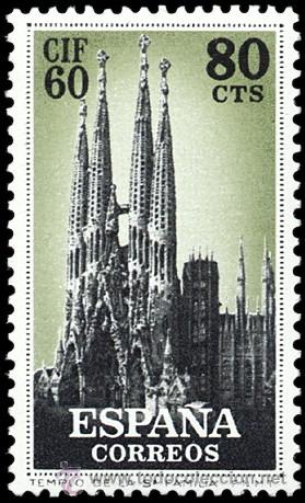 Sellos: ESPA&Ntilde;A SEGUNDO CENTENARIO N&ordm; 1281 ** 80C NEGRO CIF - Foto 1