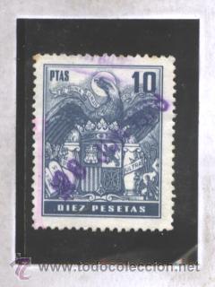 Sellos: ESPA&Ntilde;A 1965 - TIMBRE MOVIL 10 PTS - USADO - Foto 1