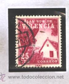 Sellos: VALENCIA PLAN SUR 1964 - FILABO NRO. 3 - USADO - Foto 1