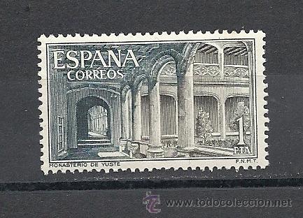 Sellos: ESPA&Ntilde;A 1965, EDIFIL N&ordm; 1686**, MONASTERIO DE YUSTE - Foto 1