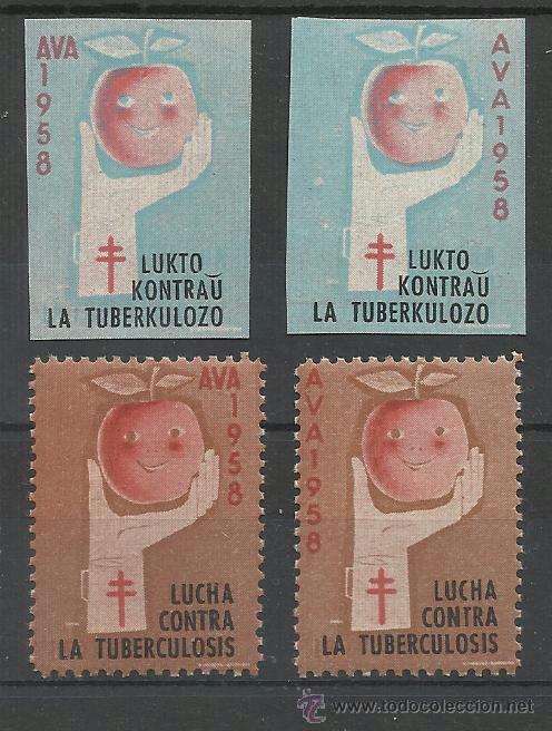 Sellos: lucha contra la tuberculosis 1958 nuevos** - Foto 1