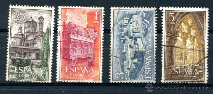 Timbres: Edifil 1494/1497. Serie completa de Poblet. Matasellados