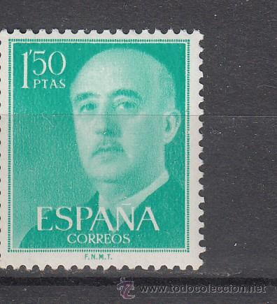 Sellos: espa&ntilde;a 1155 sin charnela, general franco - Foto 1