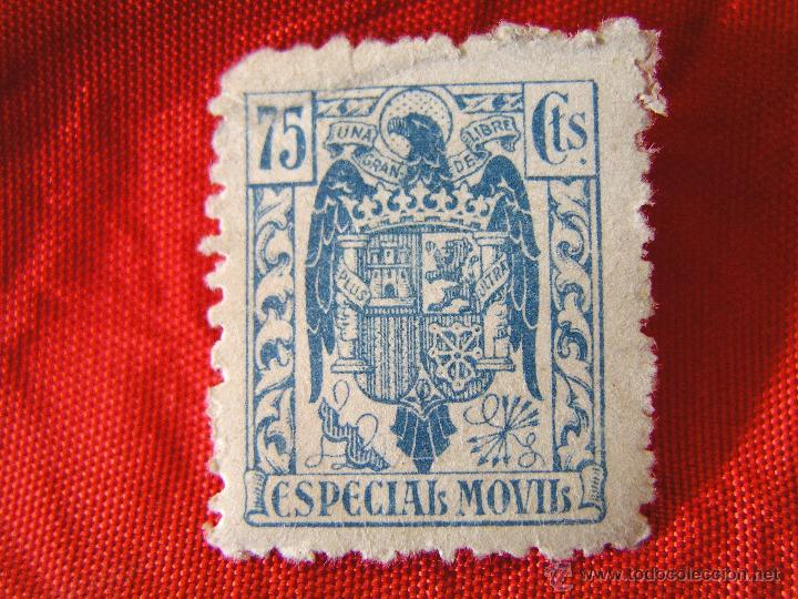 Sellos: SELLO 75cts ESPECIAL MOVIL. - Foto 1