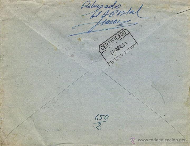 Sellos: MALAGA - SOBRE CERTIFICADO REEMBOLSO - CASA PREBIS - RARO - Foto 2