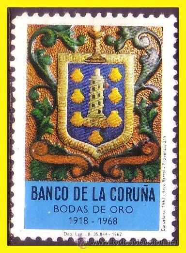 Sellos: VI&Ntilde;ETA   1968 Banco de la Coru&ntilde;a (*) - Foto 1