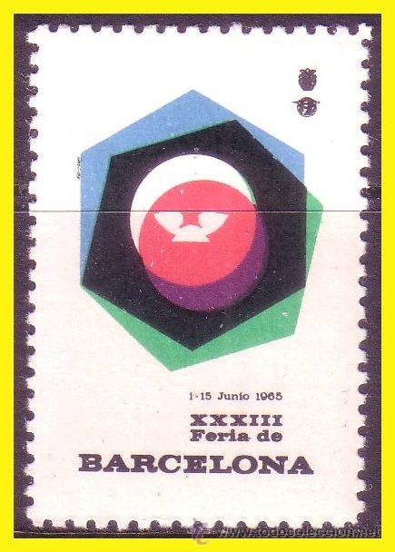 Sellos: VI&Ntilde;ETA  1965 33&ordf; Feria de Barcelona * * - Foto 1