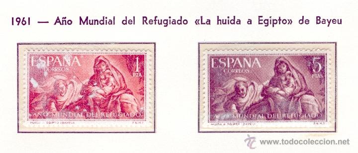 Selos: A&Ntilde;O MUNDIAL DEL REFUGIADO. 1961. EDIFIL 1326-27