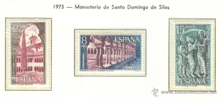 Sellos: MONASTERIO DE SANTO DOMINGO DE SILOS. 1973. EDIFIL 2159-61 - Foto 1