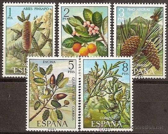 Sellos: ESPA&Ntilde;A 1972 FLORA - EDIFIL N&ordm; 2085-2089** - Foto 1