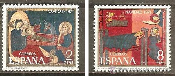 Sellos: ESPA&Ntilde;A 1971 NAVIDAD - EDIFIL N&ordm; 2061-2062** - Foto 1