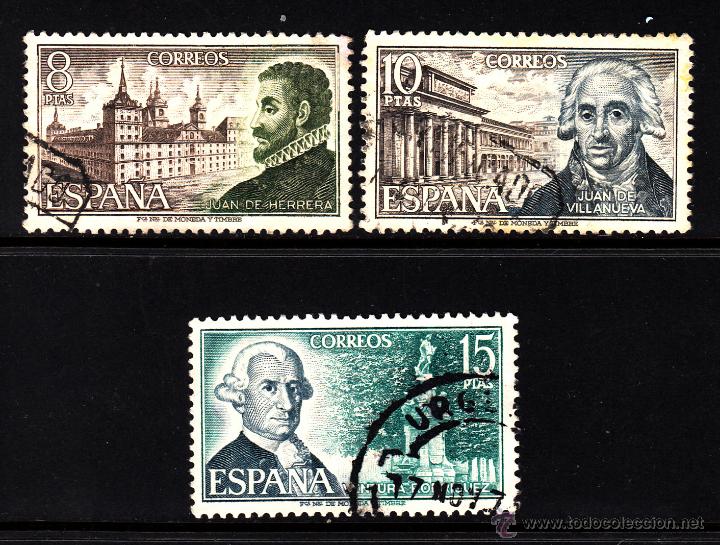 Sellos: ESPA&Ntilde;A 2117/19 - A&Ntilde;O 1973 - PERSONAJES - Foto 1