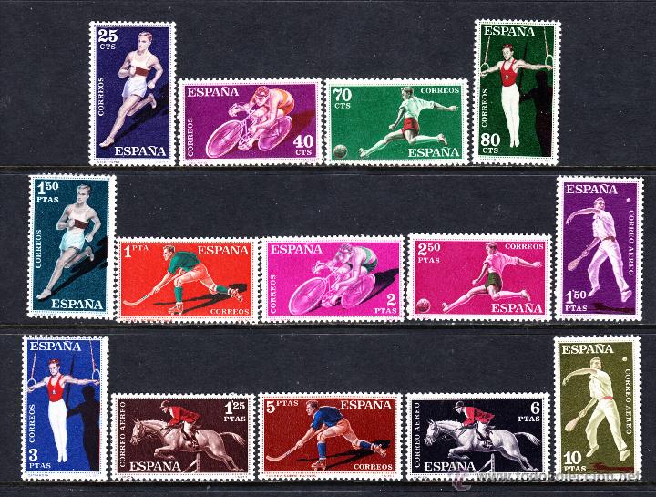 Sellos: ESPA&Ntilde;A 1306/19** - A&Ntilde;O 1960 - DEPORTES - Foto 1