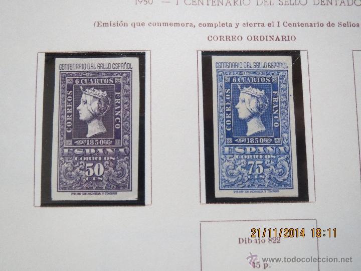Sellos: SELLOS 1950 PRIMER CENTENARIO DEL SELLO DENTADO. - Foto 2