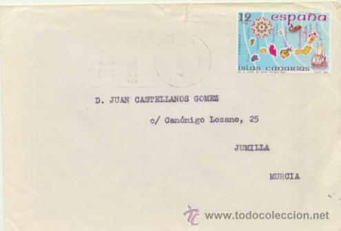Sellos: Carta de Mallorca a Jumilla. - Foto 1