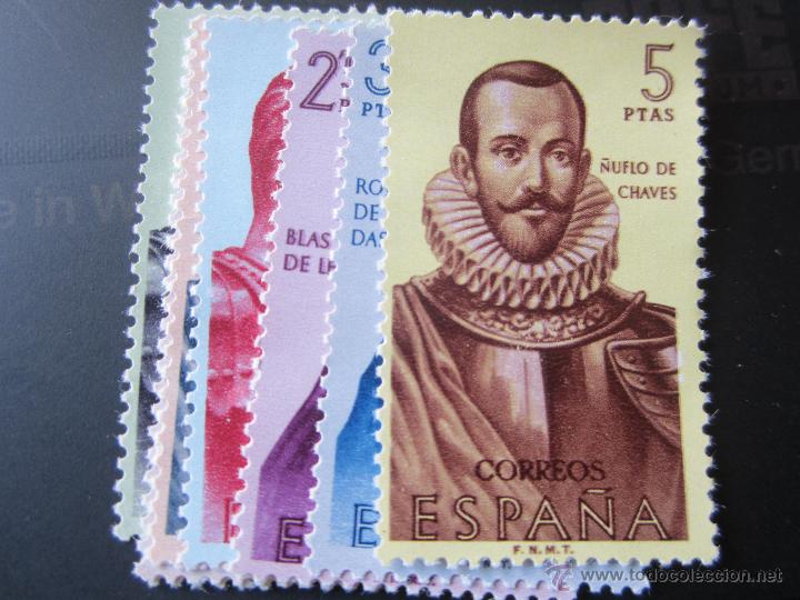 Sellos: 1961. Forjadores de America. Edifil 1374/1381