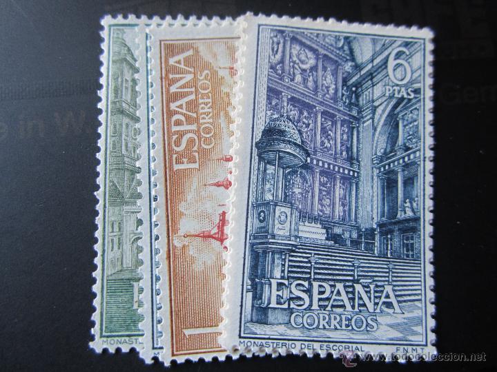 Sellos: 1961. Monasterio de El Escorial. edifil 1382/1387 - Foto 1