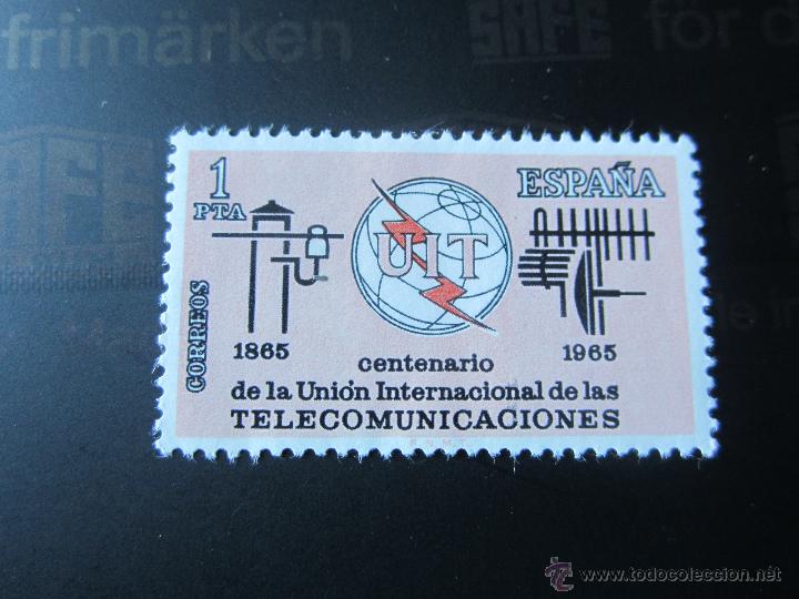 Sellos: 1965. Cent. de la union Internacional de las Telecomunicaciones. Edifil 1670
